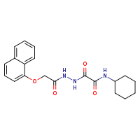 N-cyclohexyl-1-{N'-[2-(naphthalen-1-yloxy)acetyl]hydrazinecarbonyl}formamide