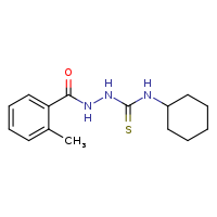N-[(cyclohexylcarbamothioyl)amino]-2-methylbenzamide