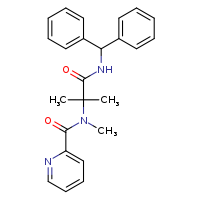 N-(diphenylmethyl)-2-methyl-2-(N-methyl-1-pyridin-2-ylformamido)propanamide