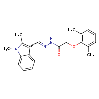 N'-[(E)-(1,2-dimethylindol-3-yl)methylidene]-2-(2,6-dimethylphenoxy)acetohydrazide