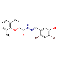 N'-[(E)-(2,4-dibromo-5-hydroxyphenyl)methylidene]-2-(2,6-dimethylphenoxy)acetohydrazide