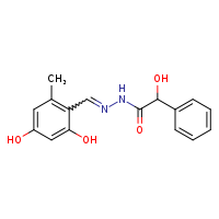 N'-[(E)-(2,4-dihydroxy-6-methylphenyl)methylidene]-2-hydroxy-2-phenylacetohydrazide
