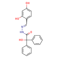 N'-[(E)-(2,4-dihydroxyphenyl)methylidene]-2-hydroxy-2,2-diphenylacetohydrazide