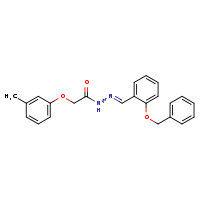N'-[(E)-[2-(benzyloxy)phenyl]methylidene]-2-(3-methylphenoxy)acetohydrazide