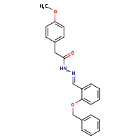 N'-[(E)-[2-(benzyloxy)phenyl]methylidene]-2-(4-methoxyphenyl)acetohydrazide