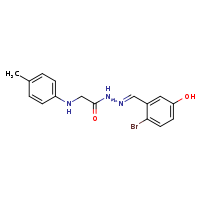 N'-[(E)-(2-bromo-5-hydroxyphenyl)methylidene]-2-[(4-methylphenyl)amino]acetohydrazide