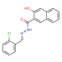 N'-[(E)-(2-chlorophenyl)methylidene]-3-hydroxynaphthalene-2-carbohydrazide