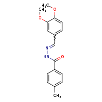 N'-[(E)-(3,4-dimethoxyphenyl)methylidene]-4-methylbenzohydrazide