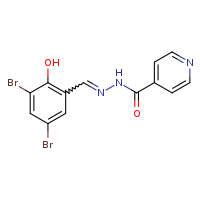 N'-[(E)-(3,5-dibromo-2-hydroxyphenyl)methylidene]pyridine-4-carbohydrazide