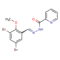 N'-[(E)-(3,5-dibromo-2-methoxyphenyl)methylidene]pyridine-2-carbohydrazide