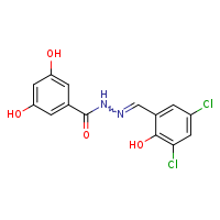 N'-[(E)-(3,5-dichloro-2-hydroxyphenyl)methylidene]-3,5-dihydroxybenzohydrazide