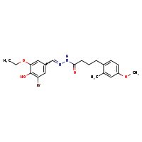 N'-[(E)-(3-bromo-5-ethoxy-4-hydroxyphenyl)methylidene]-4-(4-methoxy-2-methylphenyl)butanehydrazide