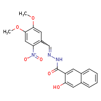 N'-[(E)-(4,5-dimethoxy-2-nitrophenyl)methylidene]-3-hydroxynaphthalene-2-carbohydrazide