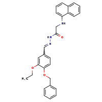 N'-[(E)-[4-(benzyloxy)-3-ethoxyphenyl]methylidene]-2-(naphthalen-1-ylamino)acetohydrazide