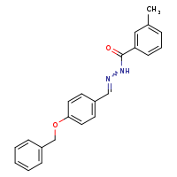 N'-[(E)-[4-(benzyloxy)phenyl]methylidene]-3-methylbenzohydrazide