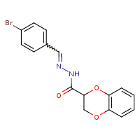 N'-[(E)-(4-bromophenyl)methylidene]-2,3-dihydro-1,4-benzodioxine-2-carbohydrazide