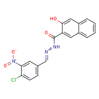 N'-[(E)-(4-chloro-3-nitrophenyl)methylidene]-3-hydroxynaphthalene-2-carbohydrazide