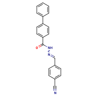 N'-[(E)-(4-cyanophenyl)methylidene]-[1,1'-biphenyl]-4-carbohydrazide