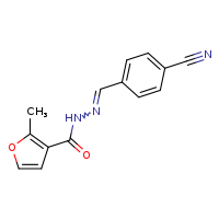 N'-[(E)-(4-cyanophenyl)methylidene]-2-methylfuran-3-carbohydrazide