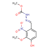 N'-[(E)-(4-hydroxy-3-methoxy-2-nitrophenyl)methylidene]methoxycarbohydrazide
