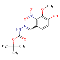 N'-[(E)-(4-hydroxy-3-methoxy-2-nitrophenyl)methylidene]tert-butoxycarbohydrazide