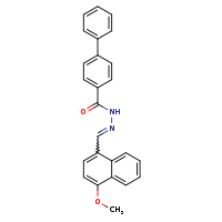 N'-[(E)-(4-methoxynaphthalen-1-yl)methylidene]-[1,1'-biphenyl]-4-carbohydrazide