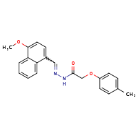 N'-[(E)-(4-methoxynaphthalen-1-yl)methylidene]-2-(4-methylphenoxy)acetohydrazide