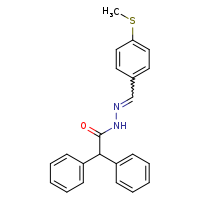 N'-[(E)-[4-(methylsulfanyl)phenyl]methylidene]-2,2-diphenylacetohydrazide