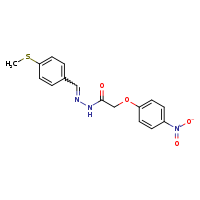 N'-[(E)-[4-(methylsulfanyl)phenyl]methylidene]-2-(4-nitrophenoxy)acetohydrazide