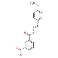 N'-[(E)-[4-(methylsulfanyl)phenyl]methylidene]-3-nitrobenzohydrazide