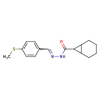 N'-[(E)-[4-(methylsulfanyl)phenyl]methylidene]bicyclo[4.1.0]heptane-7-carbohydrazide