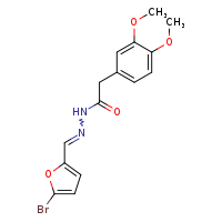 N'-[(E)-(5-bromofuran-2-yl)methylidene]-2-(3,4-dimethoxyphenyl)acetohydrazide