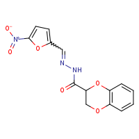 N'-[(E)-(5-nitrofuran-2-yl)methylidene]-2,3-dihydro-1,4-benzodioxine-2-carbohydrazide