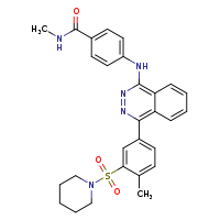 N-methyl-4-({4-[4-methyl-3-(piperidine-1-sulfonyl)phenyl]phthalazin-1-yl}amino)benzamide