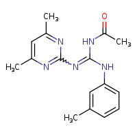 N-[N'-(4,6-dimethylpyrimidin-2-yl)-N-(3-methylphenyl)carbamimidoyl]acetamide