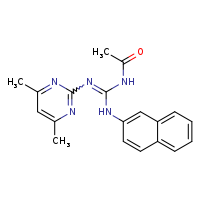 N-[N'-(4,6-dimethylpyrimidin-2-yl)-N-(naphthalen-2-yl)carbamimidoyl]acetamide