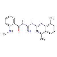 N-[N-(4,8-dimethylquinazolin-2-yl)carbamimidoyl]-2-(methylamino)benzamide