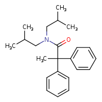 N,N-bis(2-methylpropyl)-2,2-diphenylpropanamide