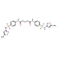 N,N'-bis({4-[(5-methyl-1,2-oxazol-3-yl)sulfamoyl]phenyl})pentanediamide
