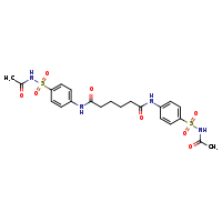 N,N'-bis[4-(acetamidosulfonyl)phenyl]hexanediamide