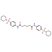 N,N'-bis[4-(piperidine-1-sulfonyl)phenyl]hexanediamide