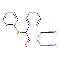 N,N-bis(cyanomethyl)-2-phenyl-2-(phenylsulfanyl)acetamide