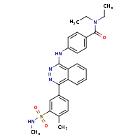 N,N-diethyl-4-({4-[4-methyl-3-(methylsulfamoyl)phenyl]phthalazin-1-yl}amino)benzamide
