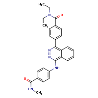 N,N-diethyl-4-(4-{[4-(methylcarbamoyl)phenyl]amino}phthalazin-1-yl)benzamide