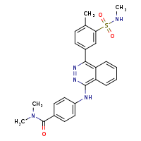 N,N-dimethyl-4-({4-[4-methyl-3-(methylsulfamoyl)phenyl]phthalazin-1-yl}amino)benzamide