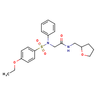 N-(oxolan-2-ylmethyl)-2-(N-phenyl-4-ethoxybenzenesulfonamido)acetamide