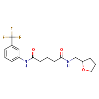 N-(oxolan-2-ylmethyl)-N'-[3-(trifluoromethyl)phenyl]pentanediamide