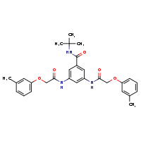 N-tert-butyl-3,5-bis[2-(3-methylphenoxy)acetamido]benzamide