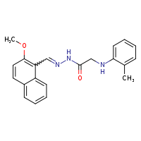 N'-[(Z)-(2-methoxynaphthalen-1-yl)methylidene]-2-[(2-methylphenyl)amino]acetohydrazide