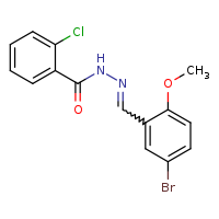 N'-[(Z)-(5-bromo-2-methoxyphenyl)methylidene]-2-chlorobenzohydrazide